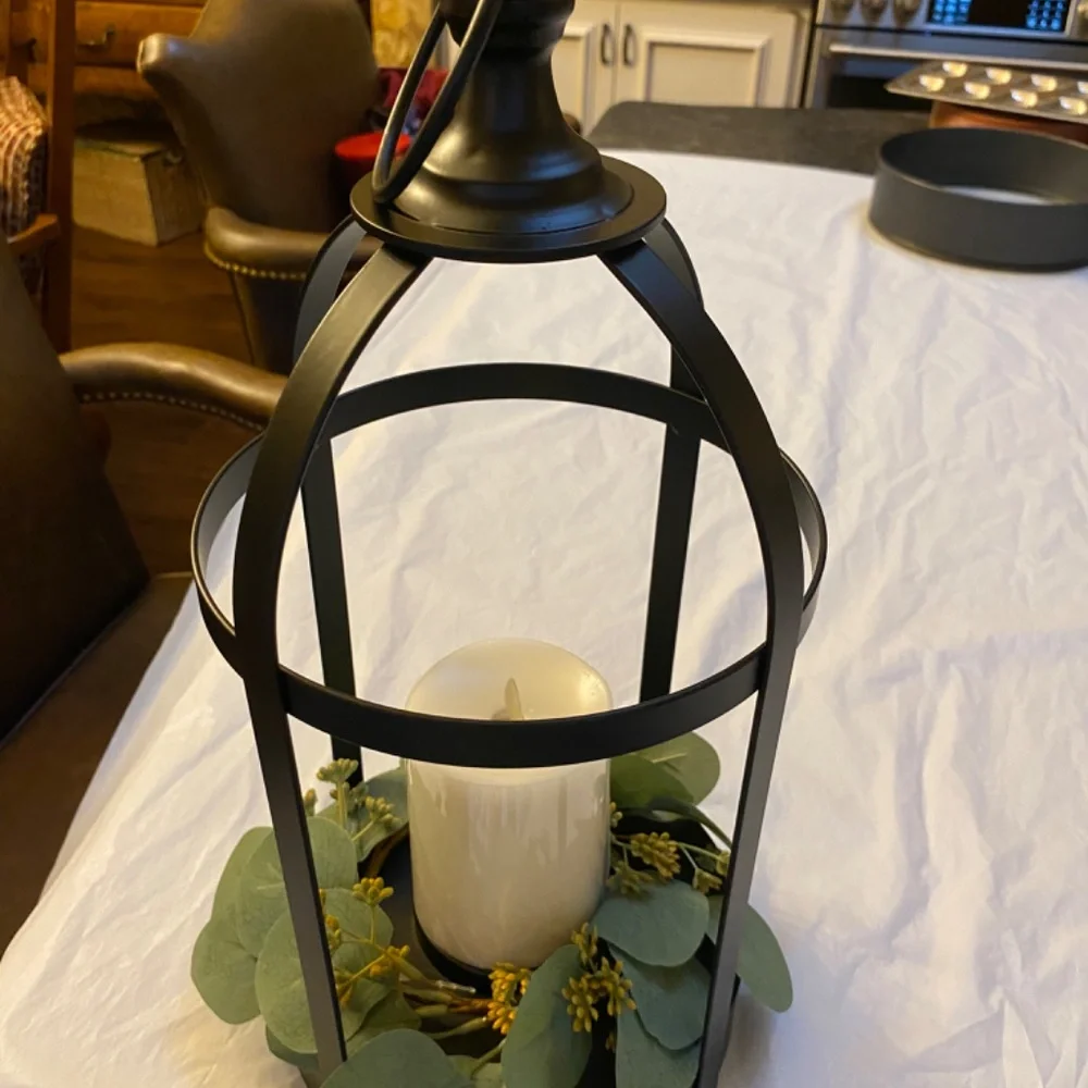 Candle cage with matchless candle and remote control new in box